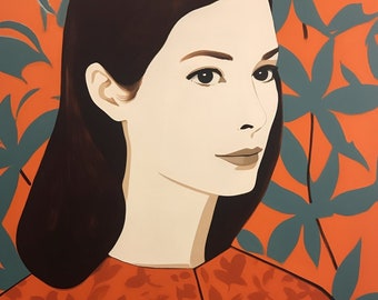 Alex Katz, "The Elegance of Youth", Inspired Custom Art, Digital Print | Custom Canvas Curators