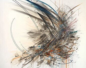 Julie Mehretu #2 ISO, Original Art, Canvas or Digital Print, Custom Artwork | Custom Canvas Curators