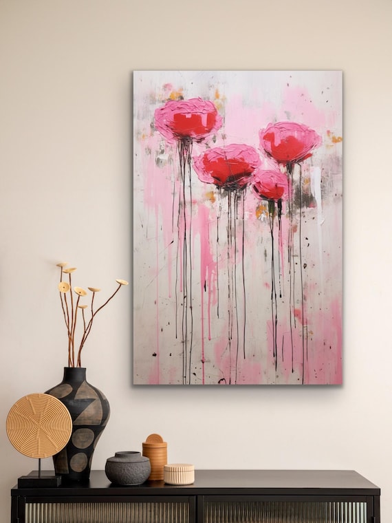 Exploring the Whimsy of Cy Twombly: Four Pink Flowers and the