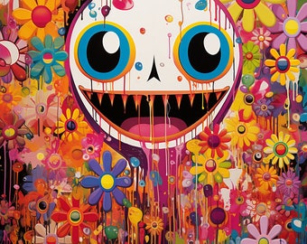 Pop art, カラフルな絵、Medusamiのart Pop art, カラフルな絵、Medusamiのart Modern medusa art pop