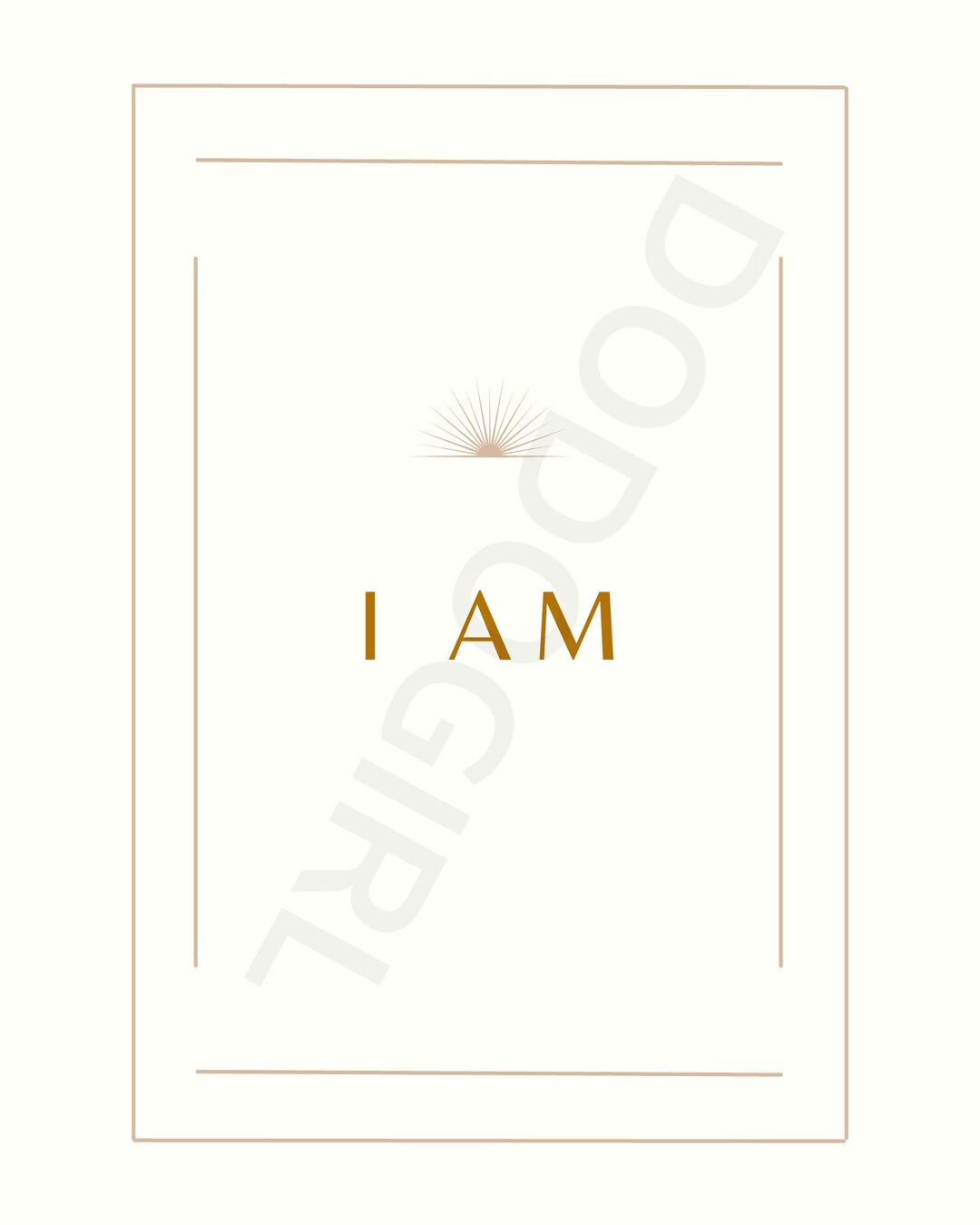 I AM Wall Print Printable Quotes Digital Quote - Etsy