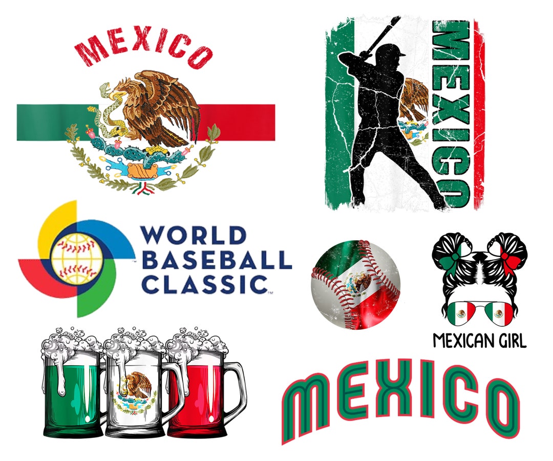 Mexico Baseball PNG 2023 Mexico World Baseball Classic 2023 Etsy