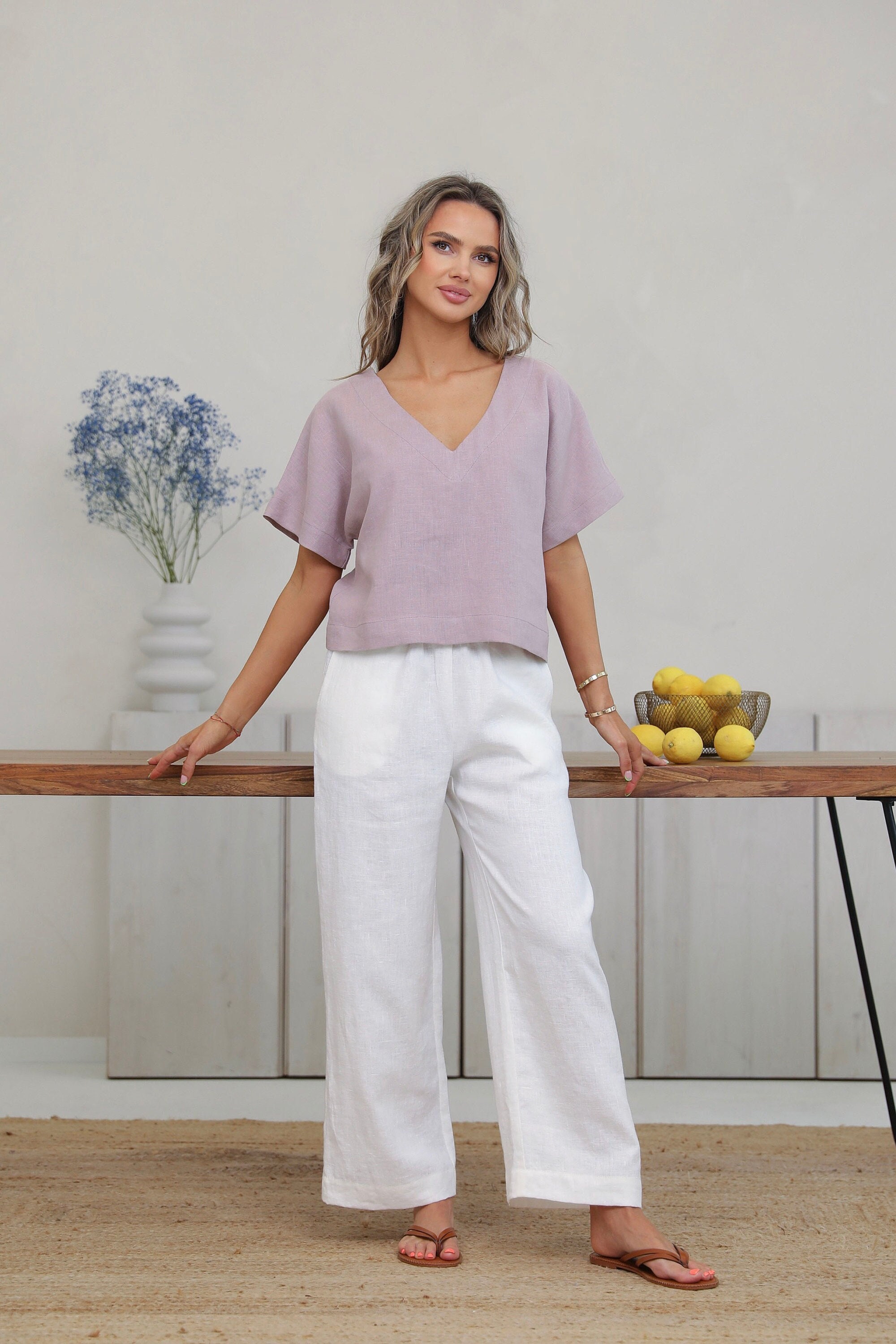 Blusas De Lino Cortefiel Blusa De Lino Para Mujer Sin Mangas