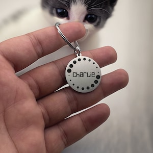 cat id tag,cat name tag,cat tag,custom dog tag,dog charm,dog collar tag,dog id tag,dog tag,engraved dog tag,id tag for dog,personalise Cat
