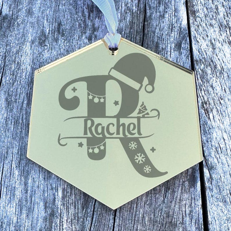 Custom Ornaments Christmas Decor Monogram Ornaments, Custom Name