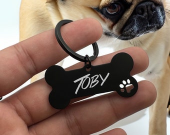 Custom dog tag Personalized pet ID tag Cat collar tag Engraved dog name tag Cute cat name tag Dog ID tag Pet tag for puppy kitten collar id