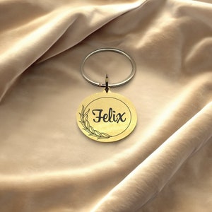 Custom cat tag Personalized pet ID tag Cat collar tag Engraved cat name tag Cute cat name tag Dog ID tag Pet tag for puppy kitten collar ID