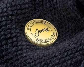 Valentine Day Gift Personalized Decision Maker, Decision Making Coin, Mothers Day Gift Birthday Gift Couple Gift, Gift for Him, Gift for Her