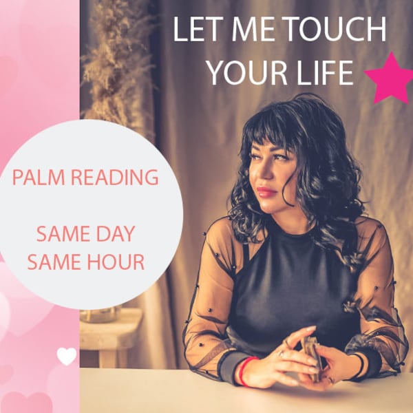 Palm Reading Same Day, Palmistry Reading Same Day,  Palm Reader, Psychic Reading Detailed, Palmistry Reading