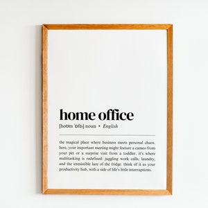 home office | home office wall art | definition print | funny home office decor | office wall decor | work from home | digital download