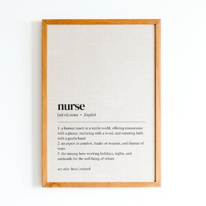 nurse definition printable wall art | nurse gift for women | gift for male nurse | gift for nurse | nurse office decor | digital download