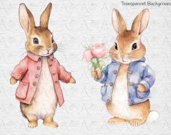 Flopsy Bunny Rabbit PNG -  Rabbit Pink Flopsy Bunny PNG, Sublimation Design, Baby T-Shirt , Baby Bodysuit , Printable Art Sublimation