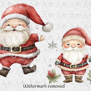 Cute Scandi Santa Claus Clipart Bundle, Satna Claus Clipart, Santa PNG ...