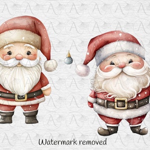 Cute Scandi Santa Claus Clipart Bundle, Satna Claus Clipart, Santa PNG ...