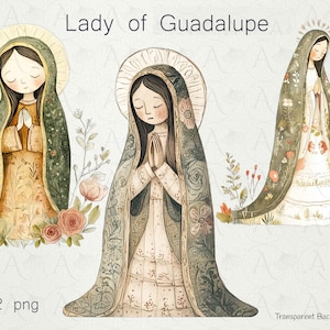 Notre-Dame de Guadalupe, Vierge Marie PNG priant Clipart Notre-Dame de Fatima Clipart, Nuestra Señora de Guadalupe PNG, divin clipart spirituel