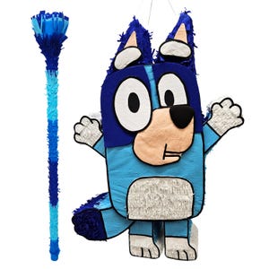 Piñata Set blauer Hund