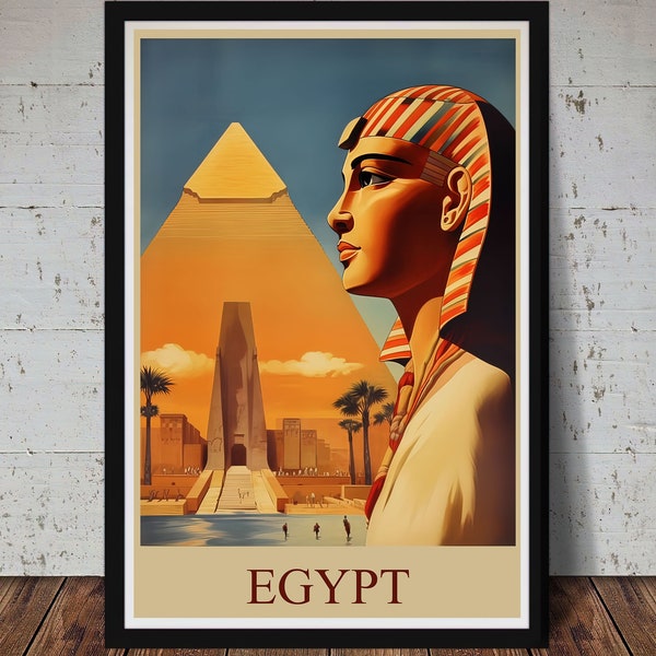 Egypt Travel Poster Etsy