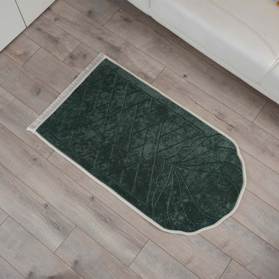 Personalized Thick Prayer Rug Luxury Plush Sejadah Islamic Etsy