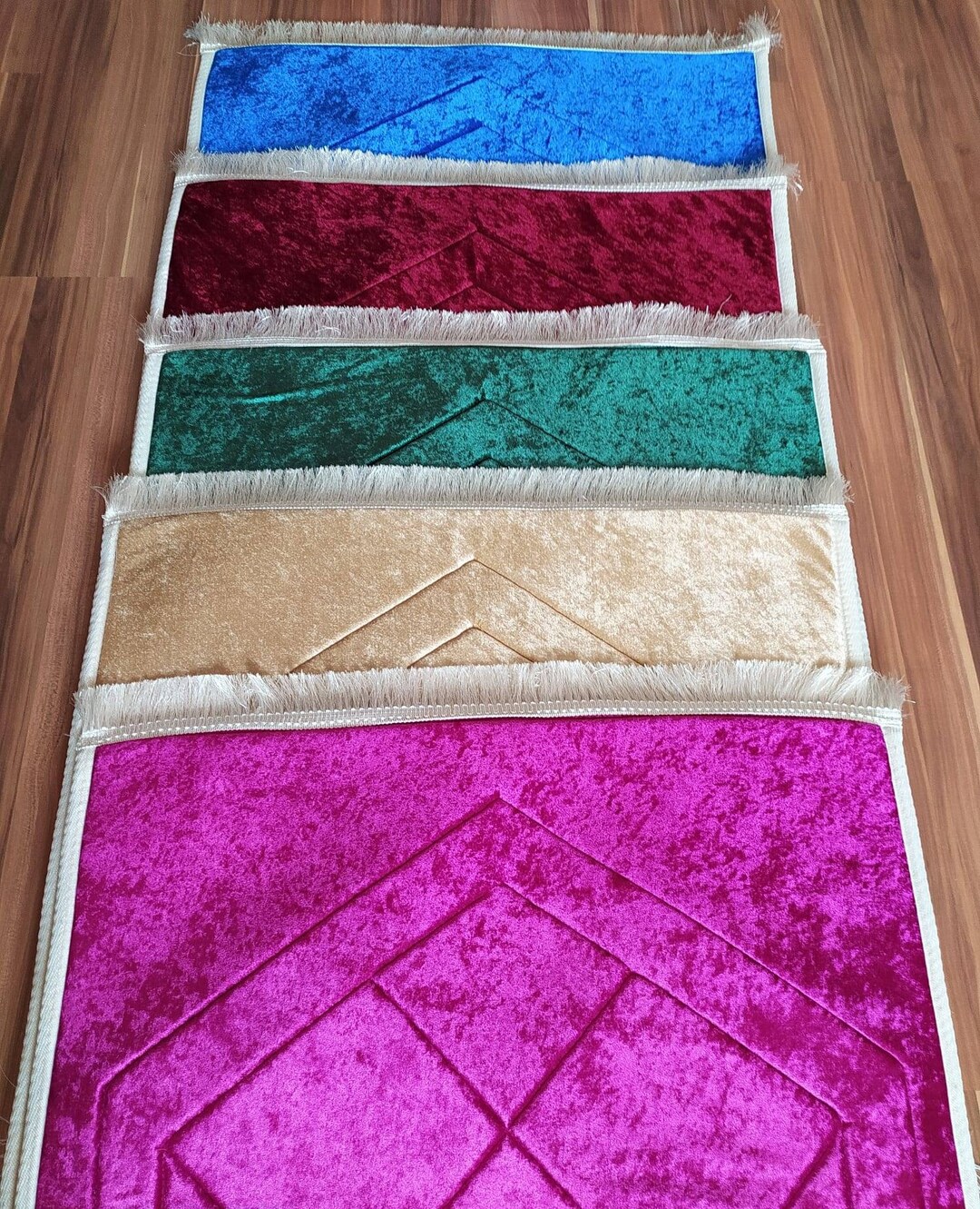 Personalized Thick Prayer Rug, Luxury Plush Sejadah, Islamic Janamaz Ramadan, Wedding Engagement