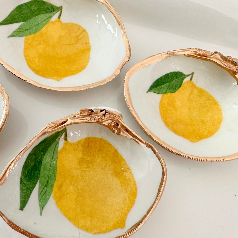 Lemon Shell Keepsake Gilded Clam Shell Cape Cod Art Lemon Tree for the ...