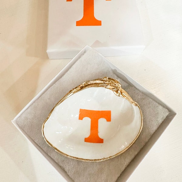 Custom College University School trinket ring dish, Ornament dorm decor University TCU personalized Tennessee gift handmade college merch