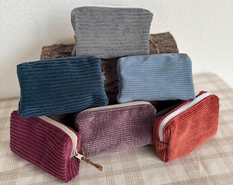 Corduroy wallet in various colors