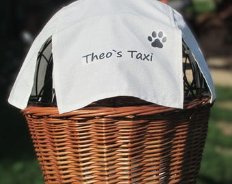 Premium sun protection for dog baskets with UV protection 80+ , dog bike baskets, Aumüller and Tigana sun sails