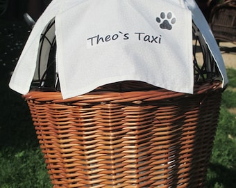 Premium sun protection with 80% UV protection for dog baskets, sunshade for dog baskets, Aumüller and Tigana, bicycle baskets.