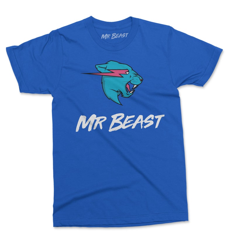 Mr Beast T-Shirt Royal Blue