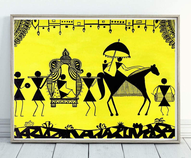 Warli Wall Art Frame Etsy