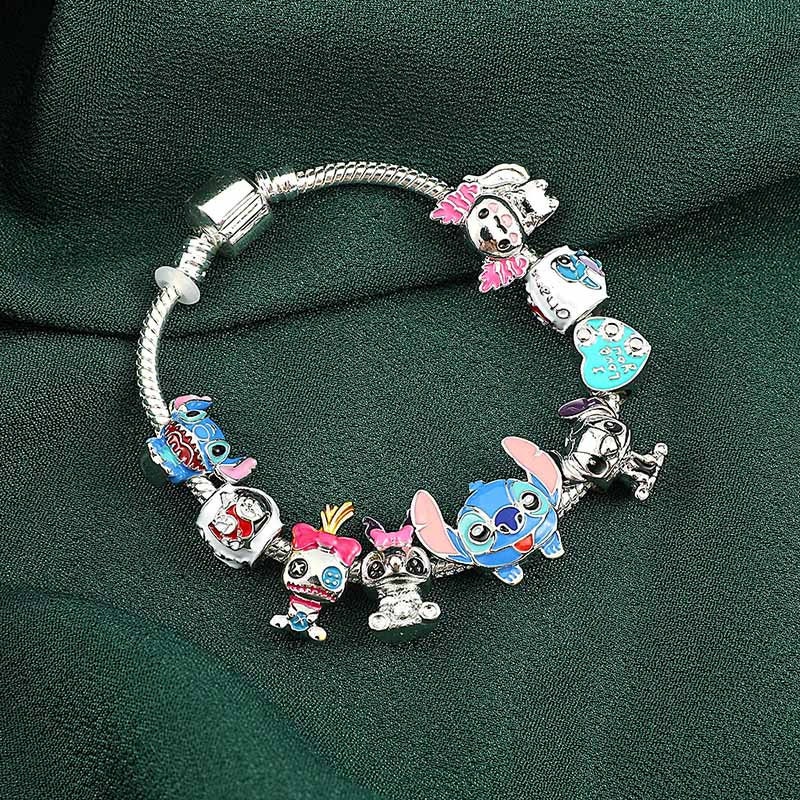 Disney Jewelry Cartoon Angle Lilo & Stitch Inspired Charm Br