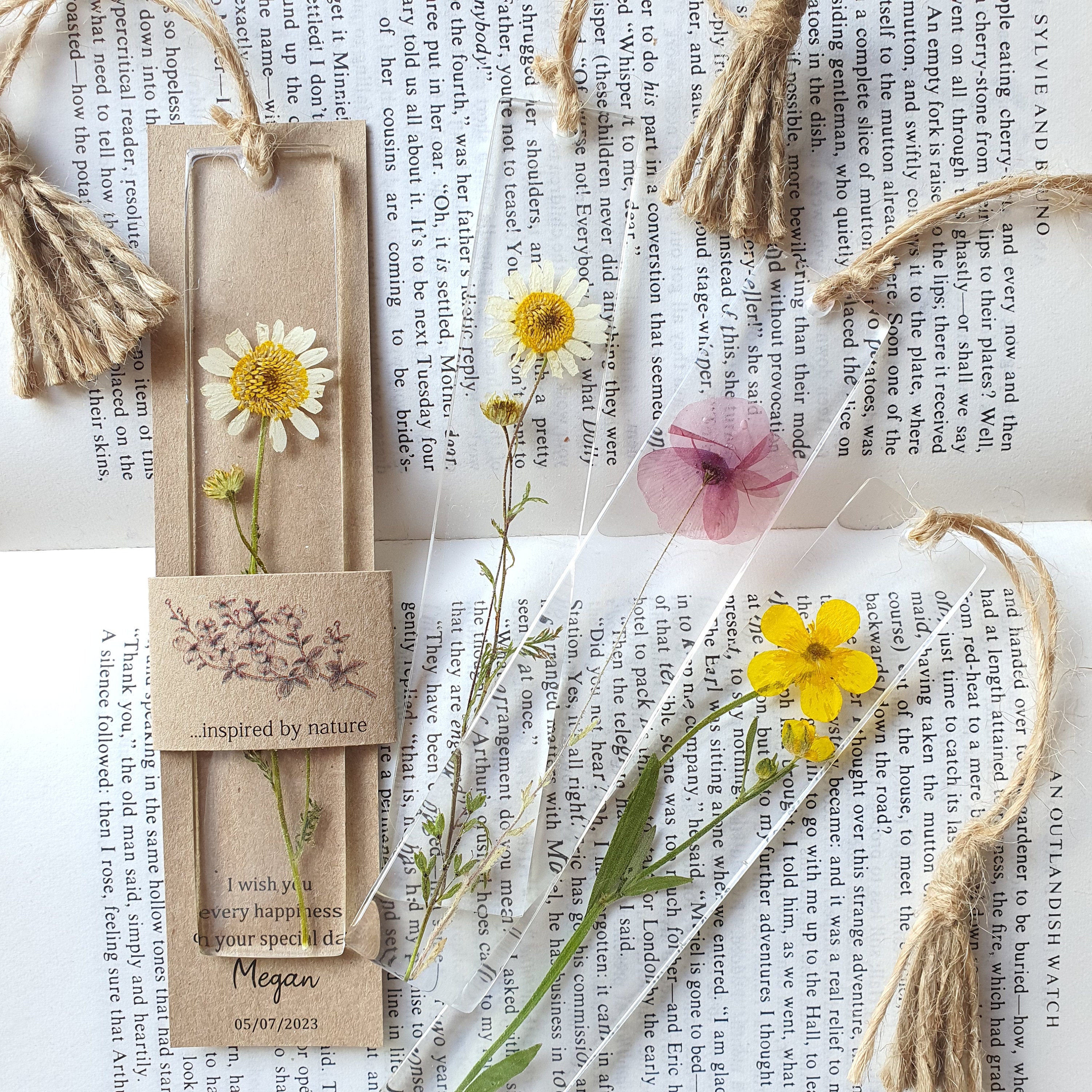 Poppy Flower Bookmark Pressed Flower Bookmark TRANSPARENT, Dried Flower,  Gift, Dried Flower, Poppy Bookmark, Poppy Bookmark 