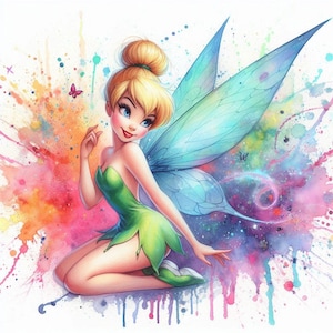 Patelfarben Tinkerbell Sublimationsdruck / DTF
