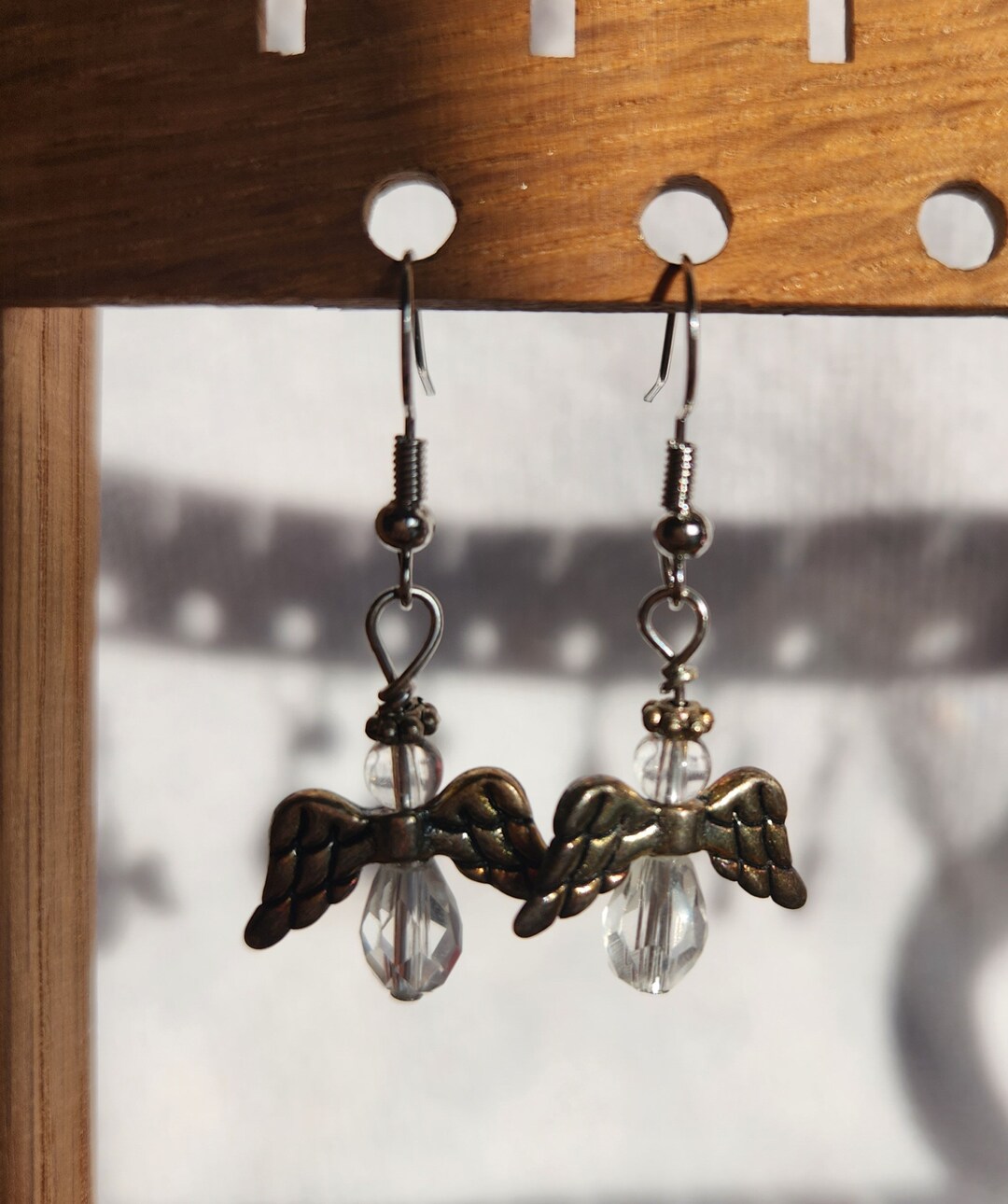 Angel Dangle Earrings - Etsy