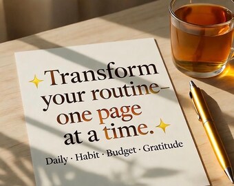 Printable Planner Pack: Daily, Habit, Budget, Gratitude (PDF)