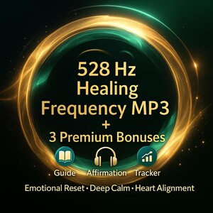 528Hz Healing Frequency MP3 | Emotional Reset & Heart Alignment Audio for DNA Repair