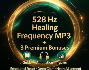 528Hz Healing Frequency MP3 | Emotional Reset & Heart Alignment Audio for DNA Repair