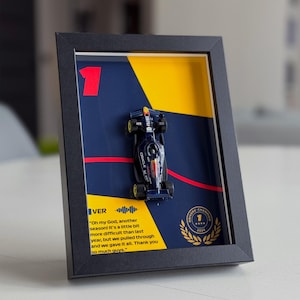 3D Frame - Max F1 - 4-Time World Champion Edition | Formula 1 - 3D poster - Red Bull Racing - RB20 - RB21