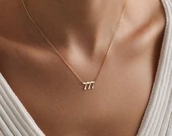 Personalized Angel Number Necklace: Custom Numerology Pendant