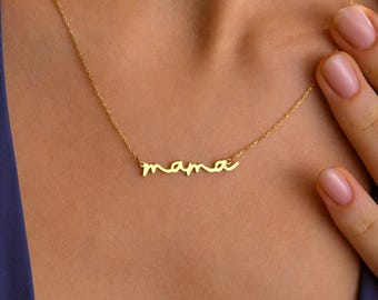 Dainty Mama Necklace, Sterling Silver Mama Necklace, Mum Necklace, Gift for Newborn, New Mum Gift, Perfect Christmas Gift, New Mama Gift,