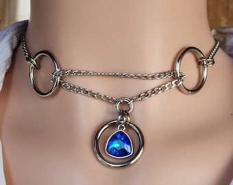 Locking Submissive Collar: Stainless Steel Discreet Day Choker