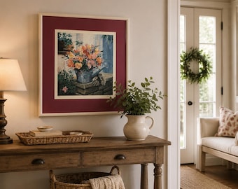 Jennifer Carlton Signed and Numbered Framed Print “Garden Bouquet” (P107)