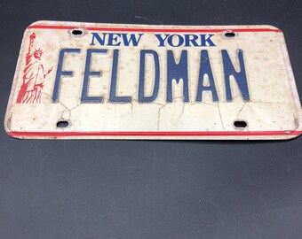 VINTAGE NYC Personalized License Plate (BO)