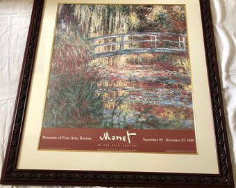Framed Monet Print “The Water Lily Pond” (P106)