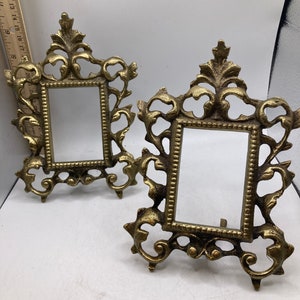 Antique Victorian Bronze Picture Frames (D4)