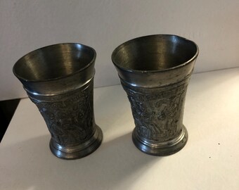 Juego de 2 vasos de chupito vintage Rein Zinn