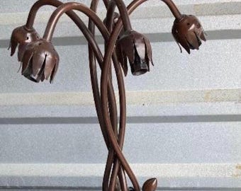 Meyda Tiffany Pond Lily 5-Light Table Lamp 10201 Mahogany Bronze (FV)