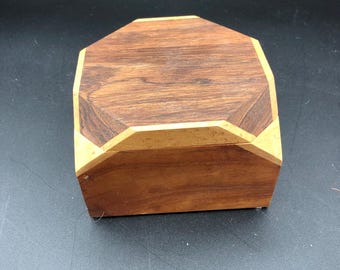 Geometic Wooden Box 4 1/2” (AI)