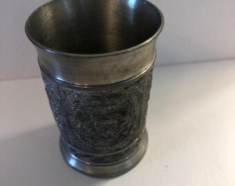 Vaso de chupito de peltre alemán Rein Zinn