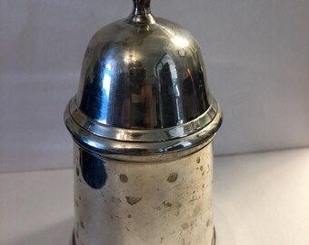 Azucarero bañado en plata